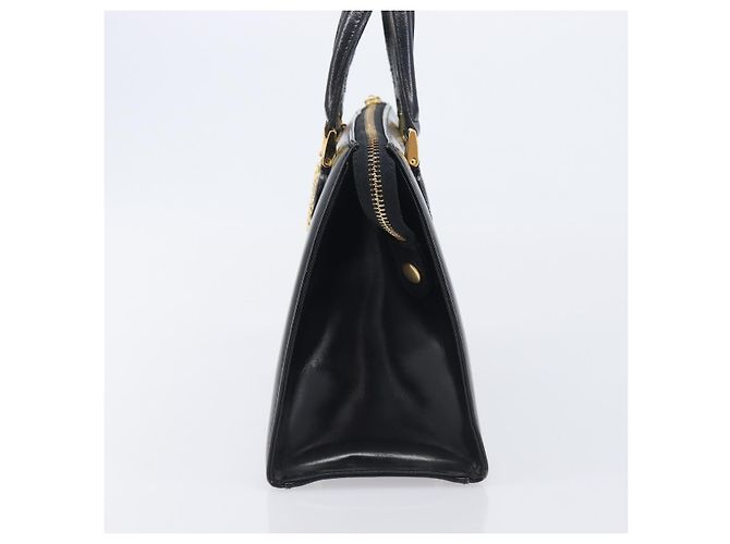 Borsa Gianni Versace in pelle nera e oro Auth 208748 Nero D'oro - vista 5