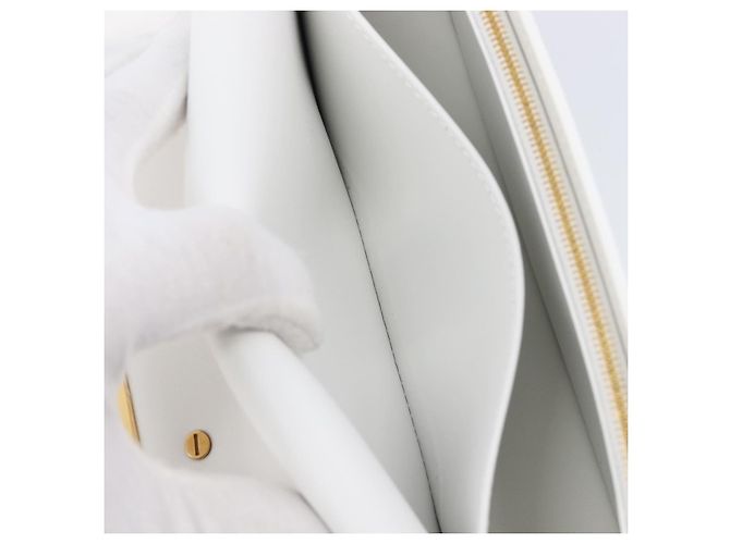 Borsa a tracolla Christian Dior Miss Dior in pelle Bianco Oro Auth ka6568SAM - vista 21