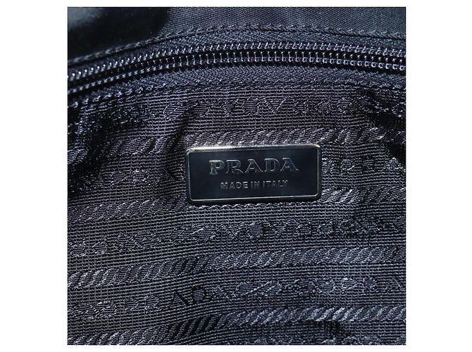 Borsa a Tracolla PRADA Nylon Black Silver Auth 208092V Nero Argento - vista 24
