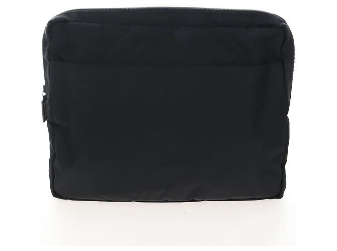 Borsa a Tracolla PRADA Nylon Black Silver Auth 208092V Nero Argento - vista 33