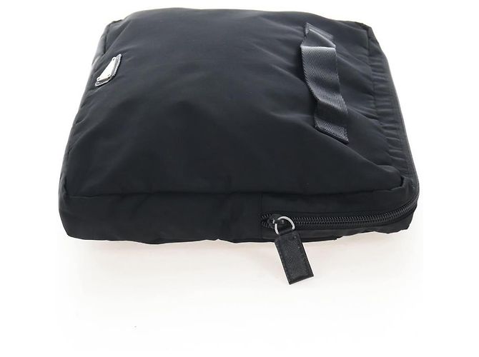 Borsa a Tracolla PRADA Nylon Black Silver Auth 208092V Nero Argento - vista 35