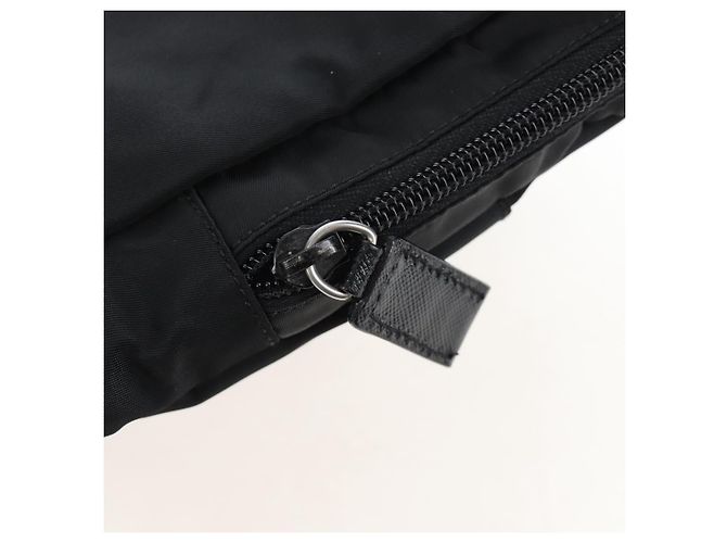 Borsa a Tracolla PRADA Nylon Black Silver Auth 208092V Nero Argento - vista 39