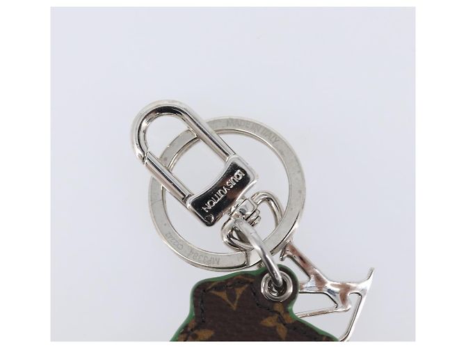 LOUIS VUITTON Monogram Porte Cles LV Painted Charm Leather MP3384 Auth 207273M Grün Monogramm - Ansicht 14