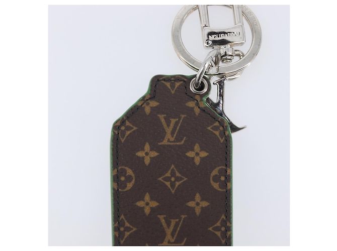 LOUIS VUITTON Monogram Porte Cles LV Painted Charm Leather MP3384 Auth 207273M Grün Monogramm - Ansicht 16