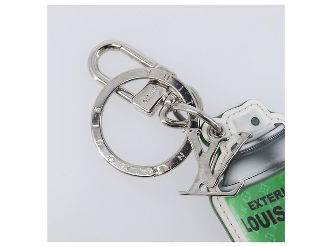 LOUIS VUITTON Monogram Porte Cles LV Painted Charm Leather MP3384 Auth 207273M Grün Monogramm - Ansicht 3