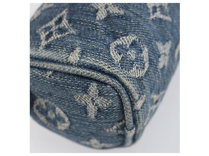 LOUIS VUITTON Monogram Denim Trousse Speedy PM Pouch Blue M95082 LV Auth 207279A - Ansicht 12