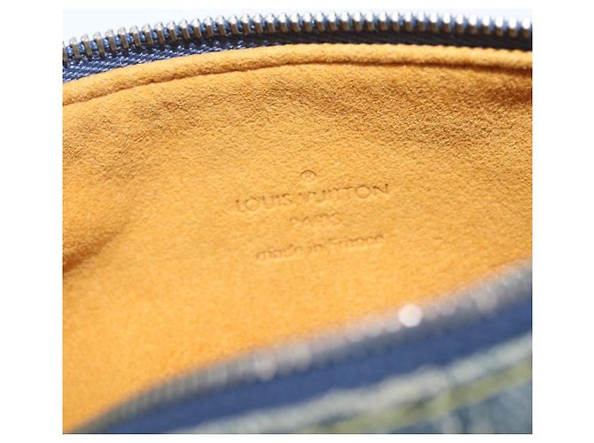 LOUIS VUITTON Monogram Denim Trousse Speedy PM Pouch Blue M95082 LV Auth 207279A - Ansicht 16