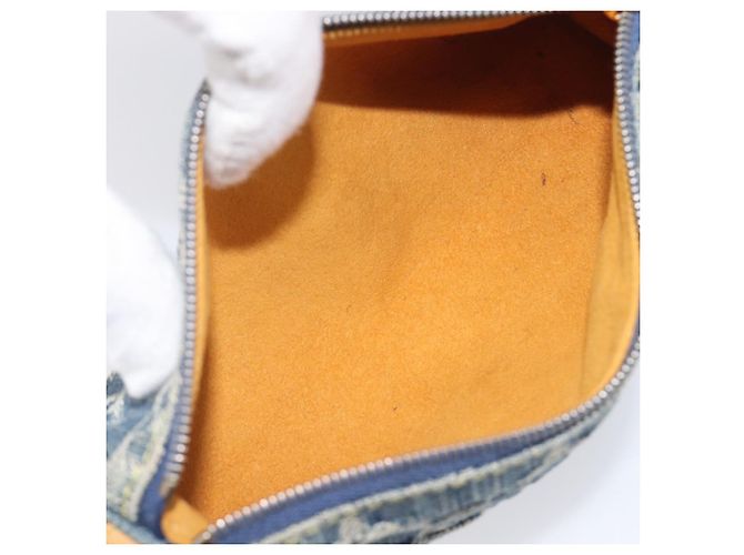 LOUIS VUITTON Monogram Denim Trousse Speedy PM Pouch Blue M95082 LV Auth 207279A - Ansicht 17