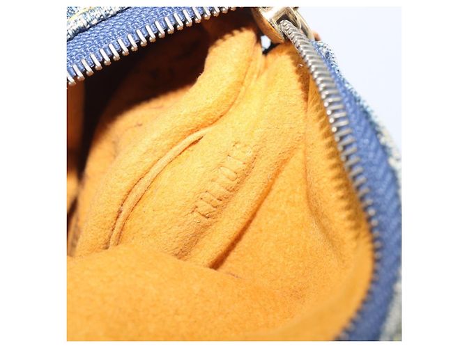 LOUIS VUITTON Monogram Denim Trousse Speedy PM Pouch Blue M95082 LV Auth 207279A - Ansicht 20
