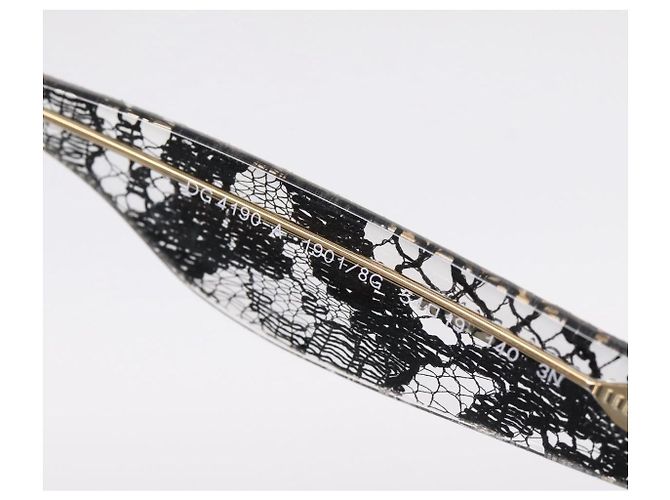 Gafas de sol Dolce & Gabbana Plastic Black Gold Auth BA16381V Negro Dorado - vista 12