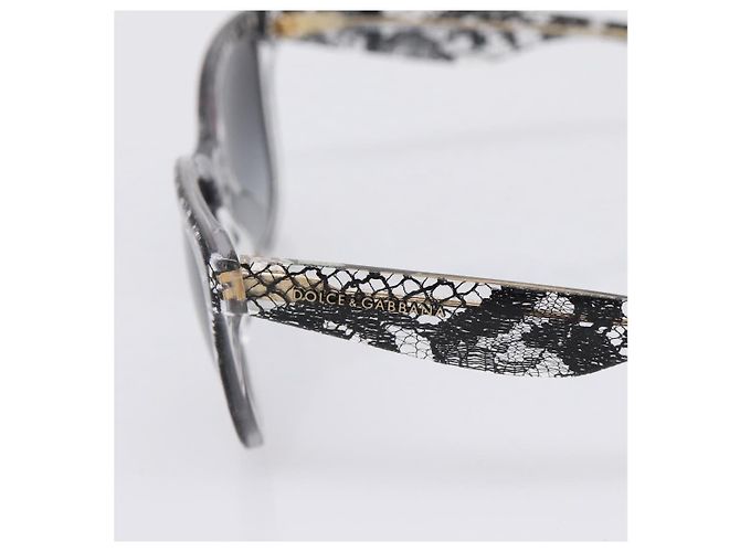 Gafas de sol Dolce & Gabbana Plastic Black Gold Auth BA16381V Negro Dorado - vista 7