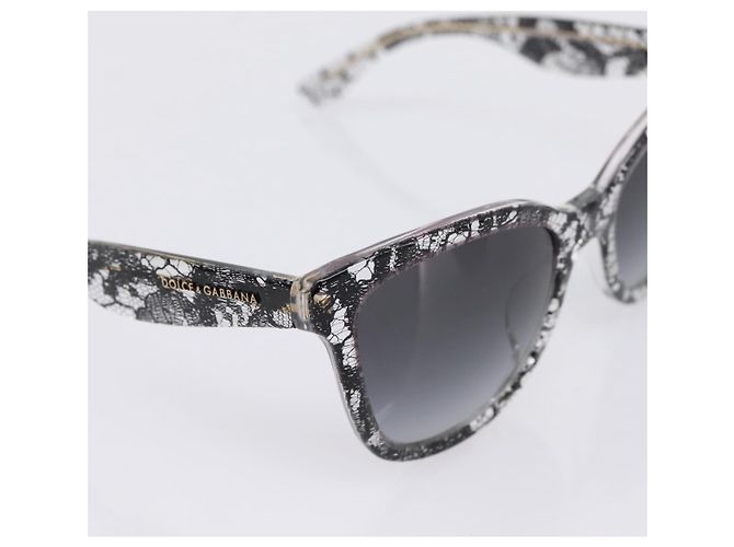 Gafas de sol Dolce & Gabbana Plastic Black Gold Auth BA16381V Negro Dorado - vista 8