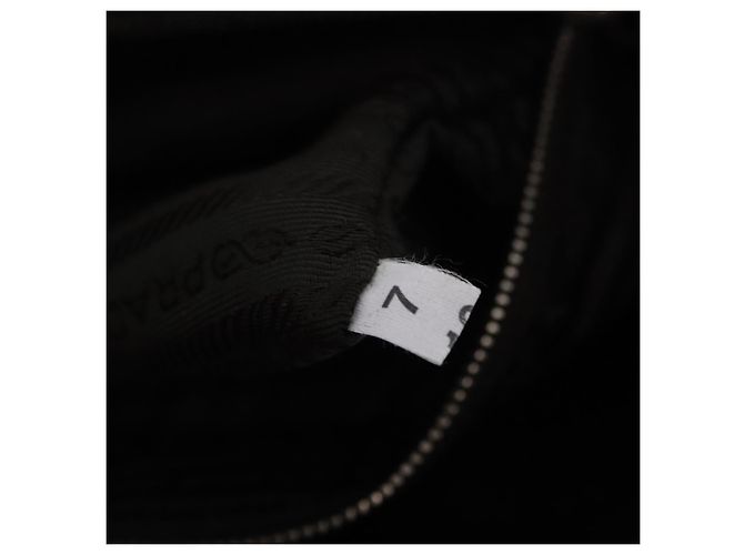 Bolso de hombro PRADA de cuero marrón plata Auth am12821V Castaño - vista 26