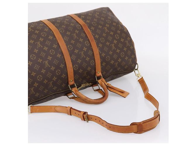 LOUIS VUITTON Monogram Keepall Bandouliere 55 Borsa Boston M41414 LV Auth 201494 Monogramma - vista 10