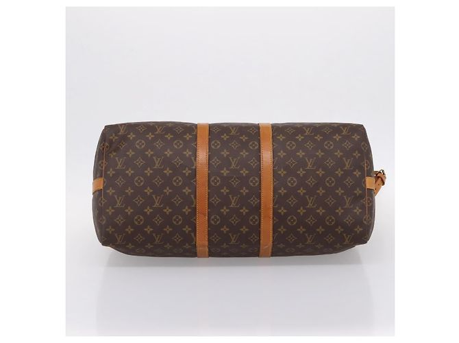 LOUIS VUITTON Monogram Keepall Bandouliere 55 Borsa Boston M41414 LV Auth 201494 Monogramma - vista 12