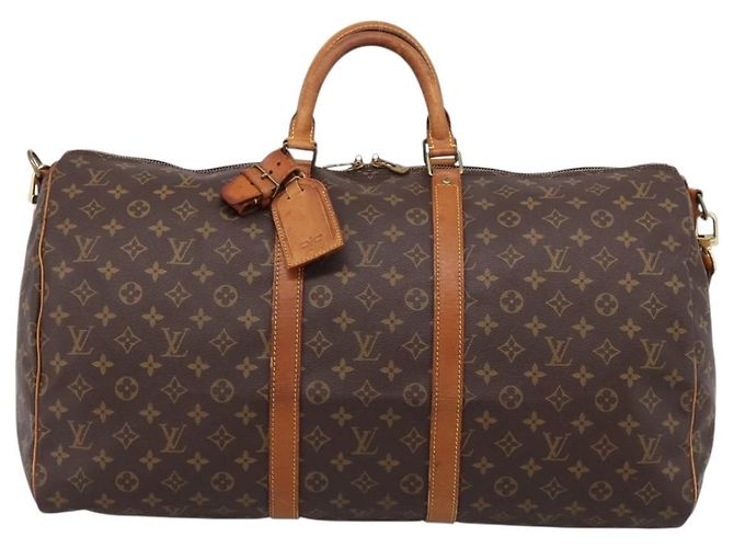 LOUIS VUITTON Monogram Keepall Bandouliere 55 Borsa Boston M41414 LV Auth 201494 Monogramma - vista 2