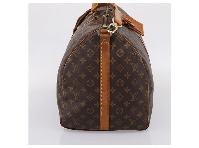 LOUIS VUITTON Monogram Keepall Bandouliere 55 Borsa Boston M41414 LV Auth 201494 Monogramma - vista 4