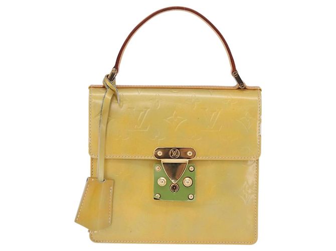 LOUIS VUITTON Monogram Vernis Spring Street Hand Bag Gris M91029 LV Auth ep16388 Grigio - vista 2