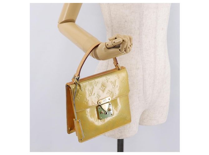 LOUIS VUITTON Monogram Vernis Spring Street Hand Bag Gris M91029 LV Auth ep16388 Grigio - vista 30