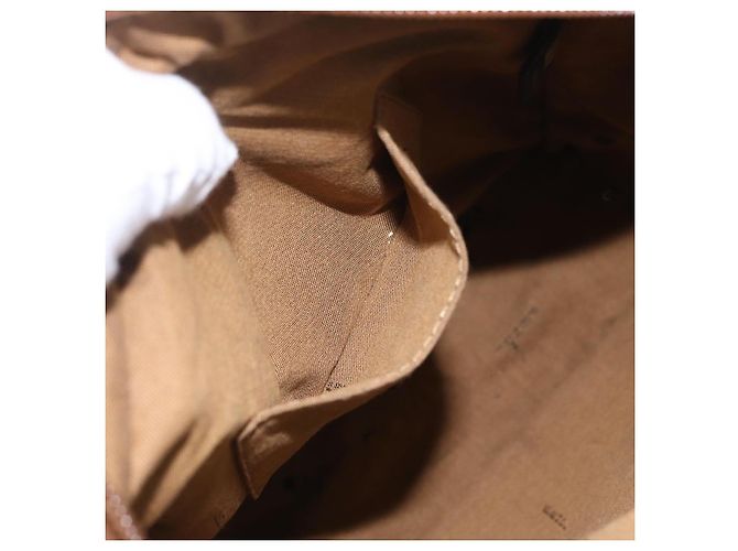 Bolso de hombro FENDI Zucca Canvas Negro Marrón 7VA152 Auth BA15976A Castaño - vista 23