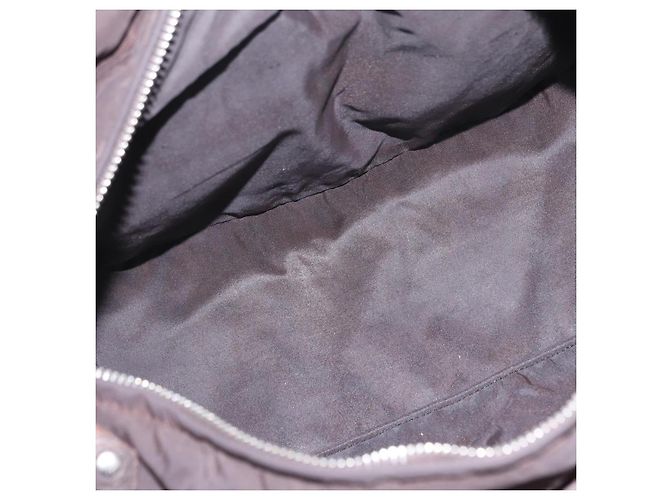 Hermès Borsa a mano HERMES Cotone Nylon Set da 3 Marrone Grigio Auth bs37446 - vista 18