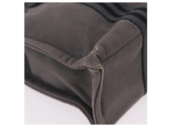 Hermès Borsa a mano HERMES Cotone Nylon Set da 3 Marrone Grigio Auth bs37446 - vista 25