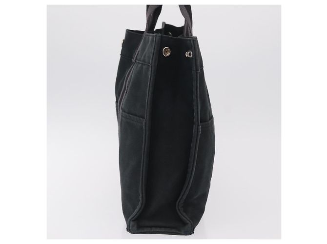 Hermès Borsa a mano HERMES Cotone Nylon Set da 3 Marrone Grigio Auth bs37446 - vista 4