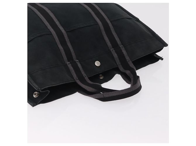 Hermès Borsa a mano HERMES Cotone Nylon Set da 3 Marrone Grigio Auth bs37446 - vista 5