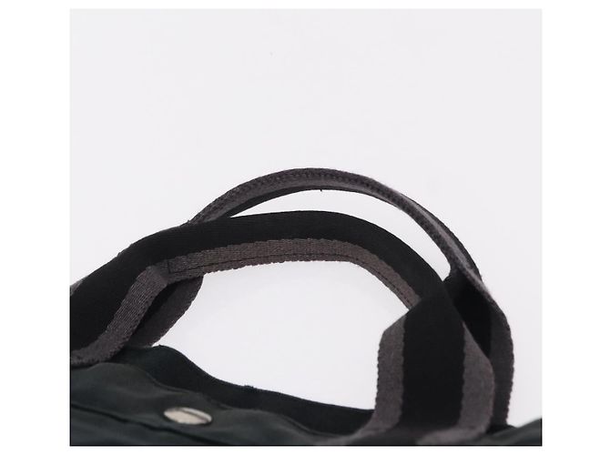 Hermès Borsa a mano HERMES Cotone Nylon Set da 3 Marrone Grigio Auth bs37446 - vista 6