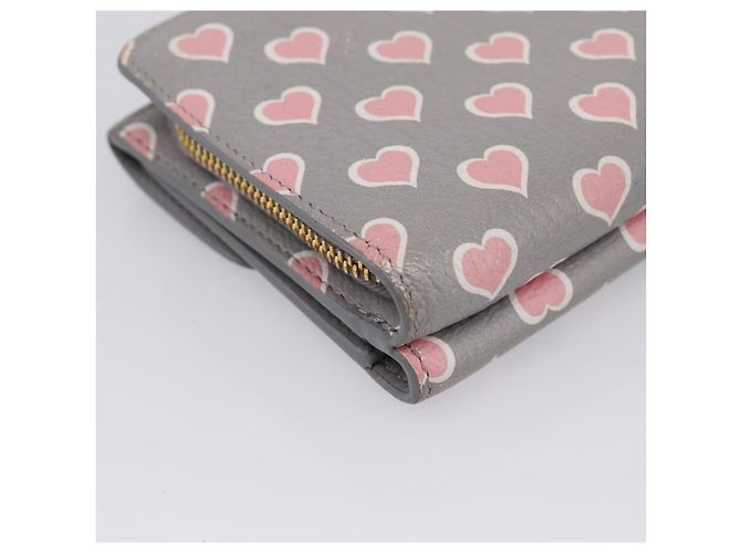 Miu Miu Langbeutel aus Leder Grau Gold Auth yk21007V Braun Golden - Ansicht 11