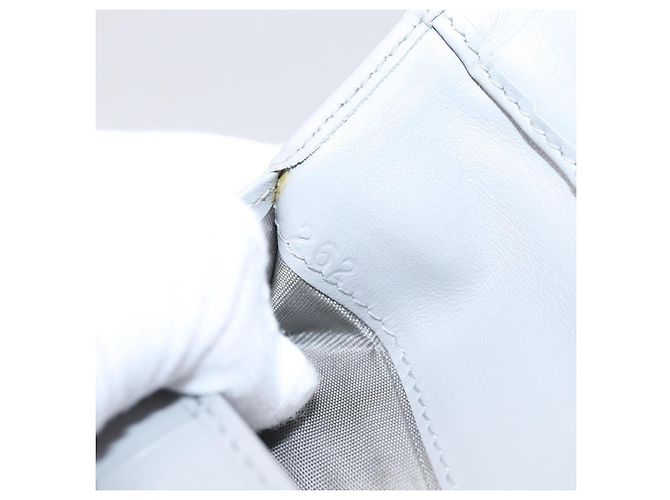 Miu Miu Langbeutel aus Leder Grau Gold Auth yk21007V Braun Golden - Ansicht 23