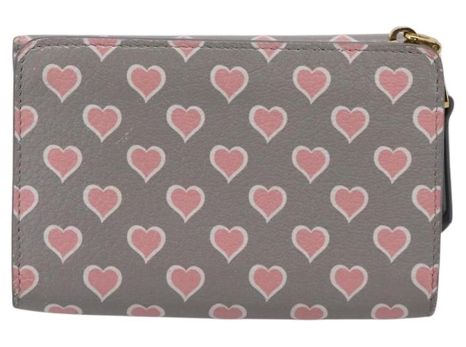 Miu Miu Langbeutel aus Leder Grau Gold Auth yk21007V Braun Golden - Ansicht 3