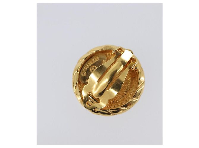 Orecchini CHANEL COCO Mark Metallo Oro CC Auth 207500V D'oro - vista 11