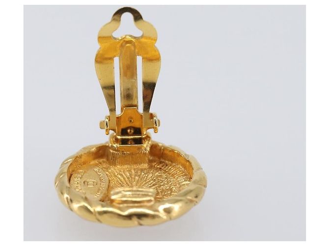 Orecchini CHANEL COCO Mark Metallo Oro CC Auth 207500V D'oro - vista 13