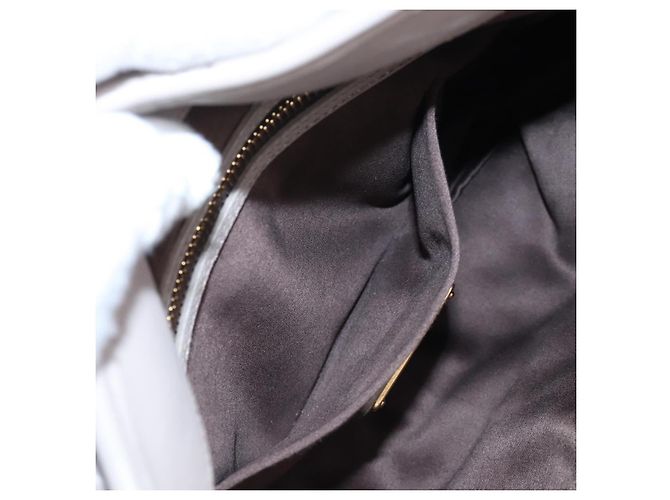 Borsa a mano Miu Miu Matelassé in pelle 2way Grigio Oro Auth 167690M Marrone D'oro - vista 30