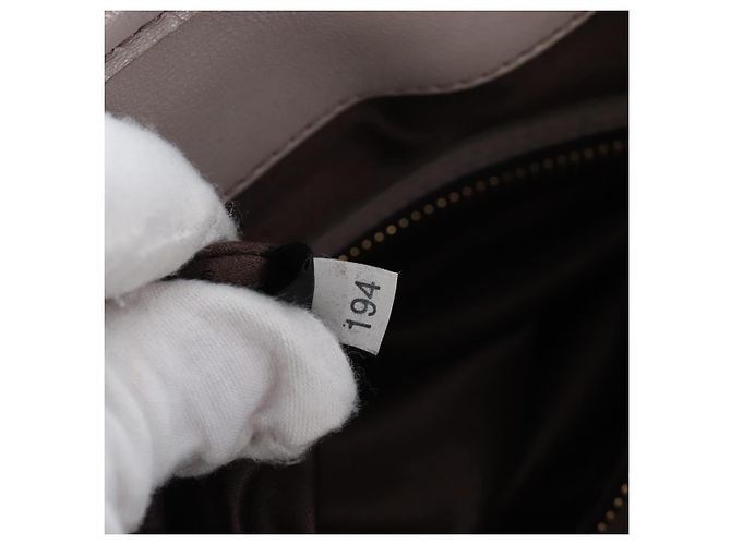 Borsa a mano Miu Miu Matelassé in pelle 2way Grigio Oro Auth 167690M Marrone D'oro - vista 33