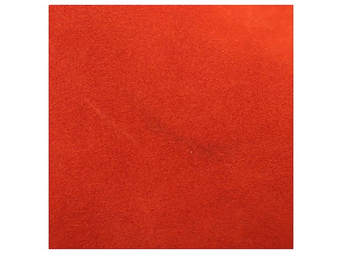 Borsa a tracolla GUCCI Suede Red Gold 001 3812 Auth 208709V - vista 15