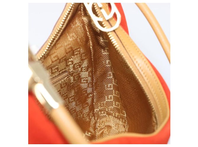 Borsa a tracolla GUCCI Suede Red Gold 001 3812 Auth 208709V - vista 21