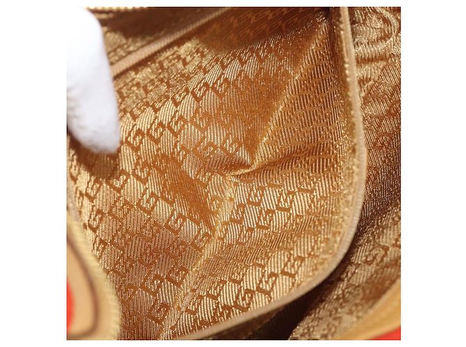Borsa a tracolla GUCCI Suede Red Gold 001 3812 Auth 208709V - vista 24
