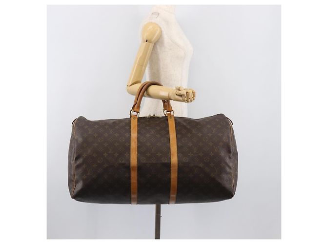 LOUIS VUITTON Monogram Keepall 60 Boston Bag M41422 LV Auth 202706 Monograma - vista 25