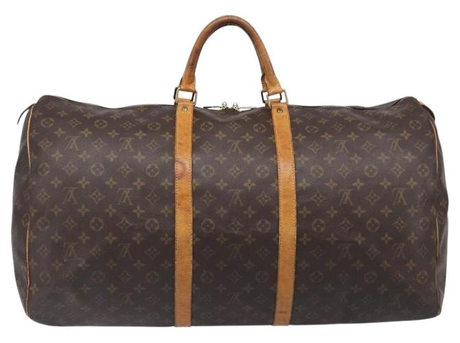 LOUIS VUITTON Monogram Keepall 60 Boston Bag M41422 LV Auth 202706 Monograma - vista 3