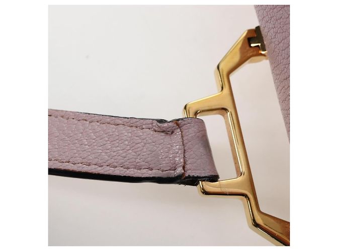 Borsa a mano Miu Miu in pelle rosa e oro autentica 167642 D'oro - vista 10