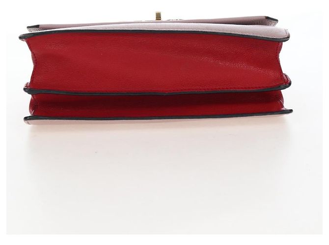 Borsa a mano Miu Miu in pelle rosa e oro autentica 167642 D'oro - vista 12
