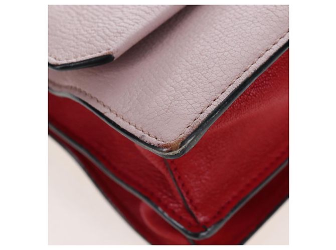 Borsa a mano Miu Miu in pelle rosa e oro autentica 167642 D'oro - vista 13