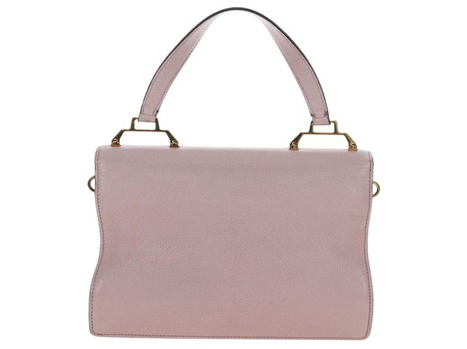 Borsa a mano Miu Miu in pelle rosa e oro autentica 167642 D'oro - vista 3