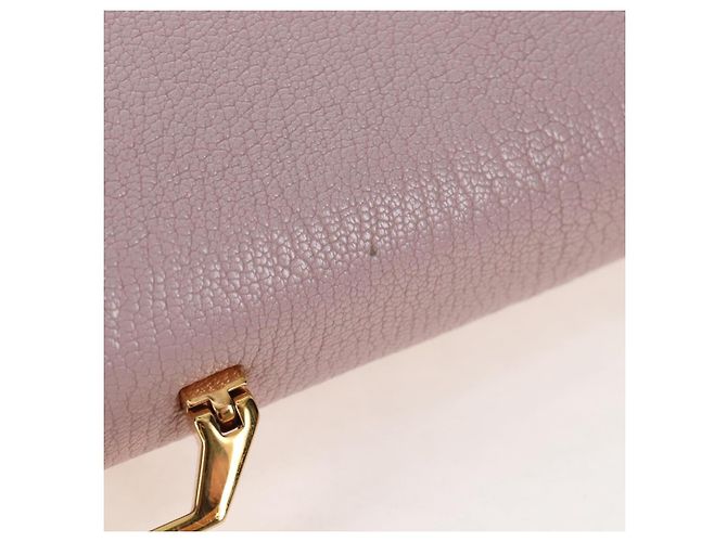 Borsa a mano Miu Miu in pelle rosa e oro autentica 167642 D'oro - vista 7