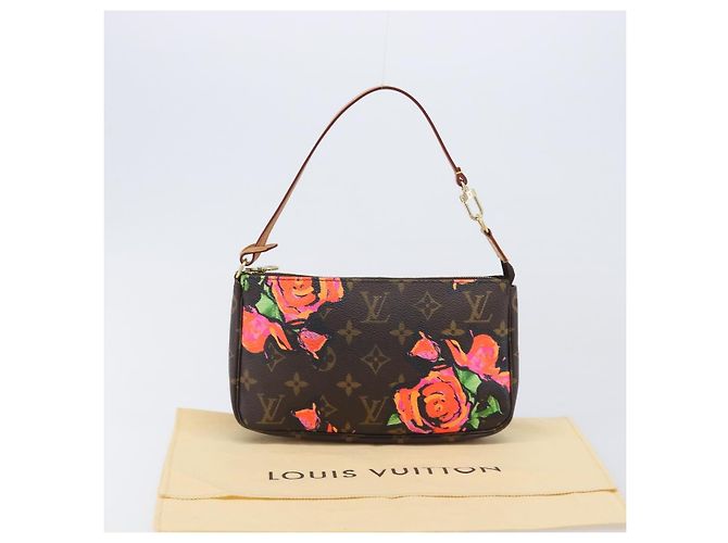 LOUIS VUITTON Monogram Rose Pochette Accessoires Pouch M48615 LV Auth ep16519V Monogramma - vista 12