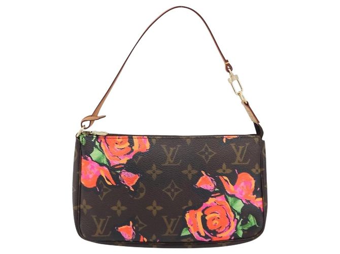 LOUIS VUITTON Monogram Rose Pochette Accessoires Pouch M48615 LV Auth ep16519V Monogramma - vista 13