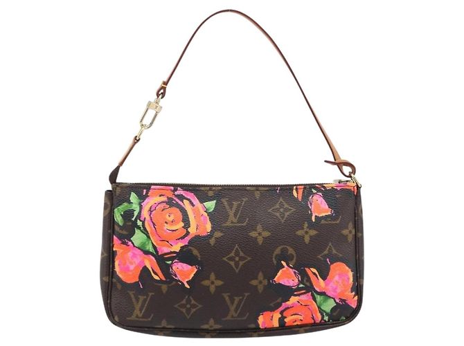 LOUIS VUITTON Monogram Rose Pochette Accessoires Pouch M48615 LV Auth ep16519V Monogramma - vista 2