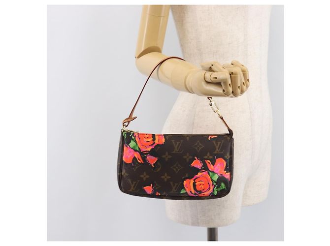 LOUIS VUITTON Monogram Rose Pochette Accessoires Pouch M48615 LV Auth ep16519V Monogramma - vista 21